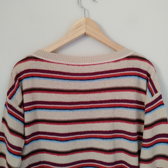 FP Beach Free People Road Trip Knit Pullover Sweater Striped Size XS - Picture 12 of 16
